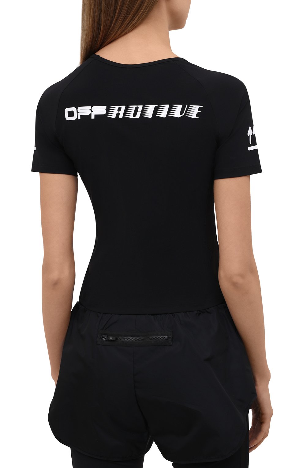 Футболка OFF-WHITE черного цвета по цене 19950 руб., арт. 0WVA018V21JER001, фото 4 Футболка OFF-WHITE, арт. 0WVA018V21JER001, фото 4