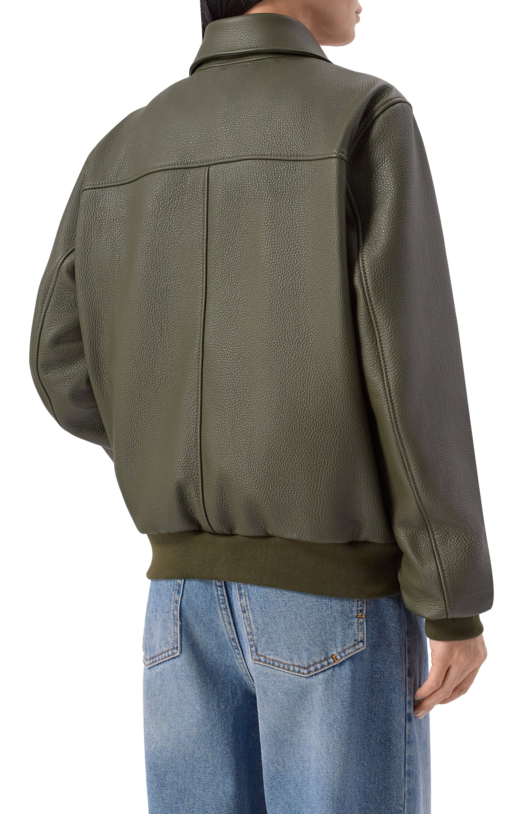 Кожаный бомбер MASLOV, арт. SMB63, фото 4