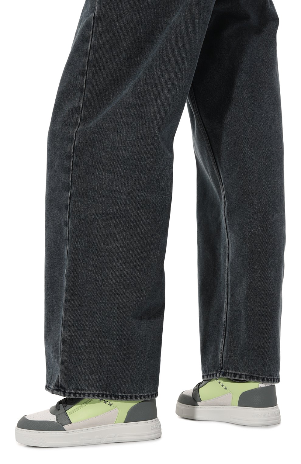 Кожаные кеды EMPORIO ARMANI, арт. X3X211/XR101, фото 3