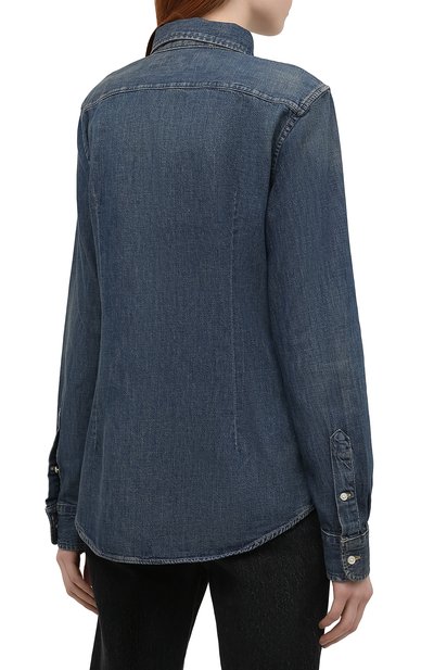 Джинсовая рубашка POLO RALPH LAUREN синего цвета по цене 16350 руб., арт. 211594681, фото 4 Джинсовая рубашка POLO RALPH LAUREN, арт. 211594681, фото 4