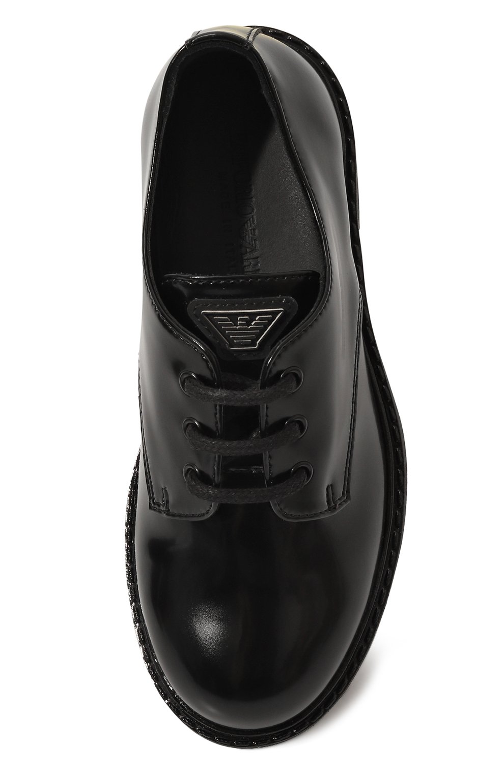 Дерби EMPORIO ARMANI черного цвета по цене 28900 руб., арт. XYC008/XCC77, фото 4 Дерби EMPORIO ARMANI, арт. XYC008/XCC77, фото 4