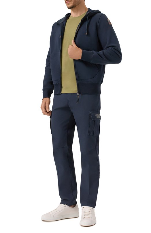 Хлопковые брюки-карго Aeronautica Militare PA1329UCT02443 Синий  PA1329UCT02443 Фото 2