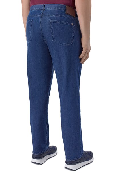 Джинсы CANALI темно-синего цвета по цене 45200 руб., арт. 91719P/PD00018_001, фото 4 Джинсы CANALI, арт. 91719P/PD00018_001, фото 4