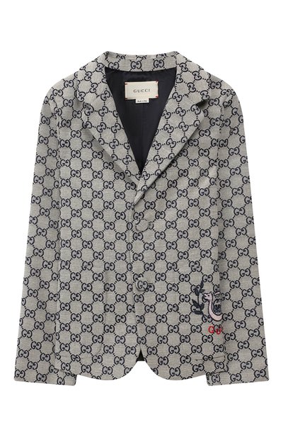 Хлопковый пиджак GUCCI, арт. 574013/XWAGF, фото 1