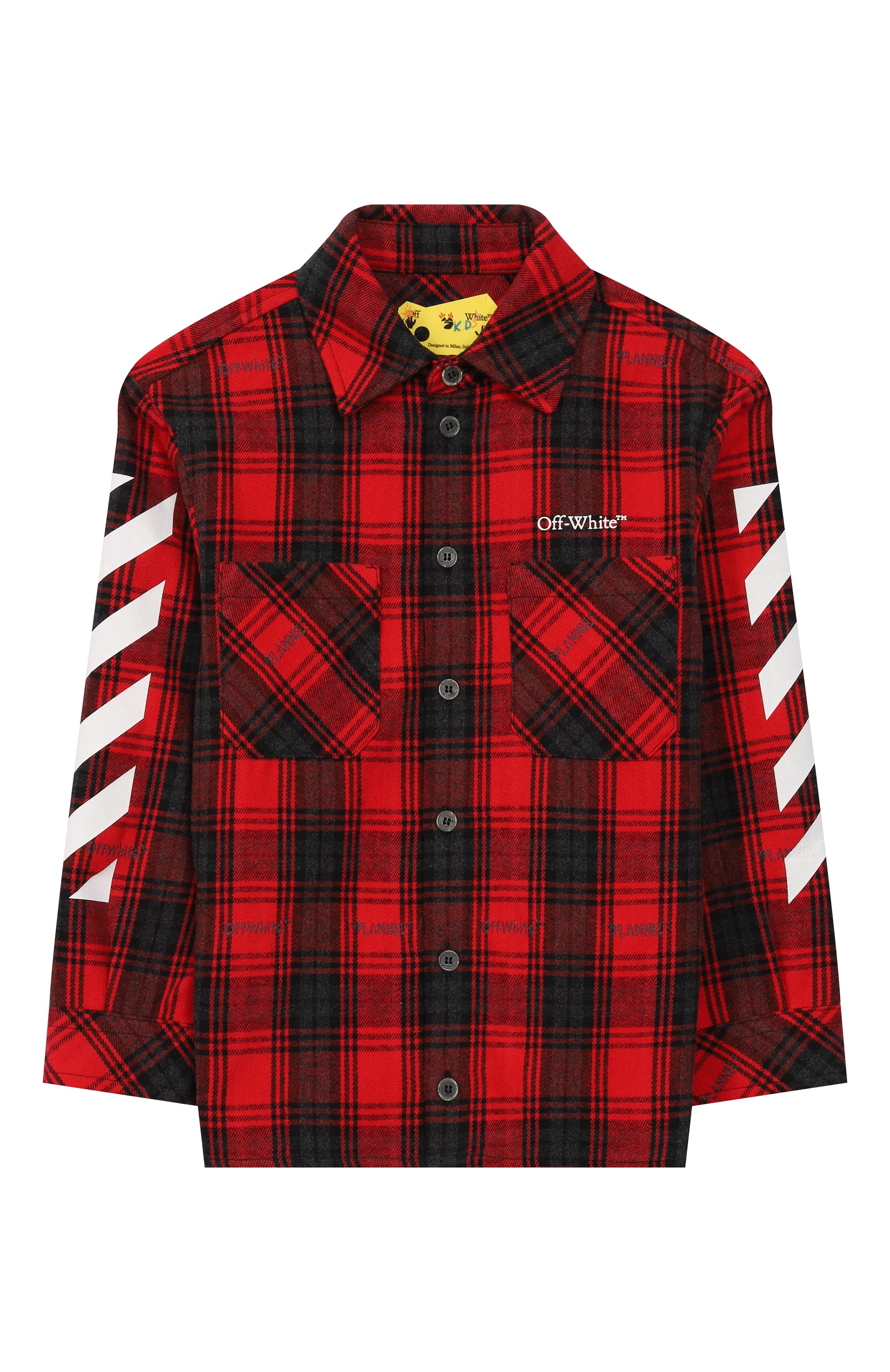 Хлопковая рубашка OFF-WHITE, арт. 0BGA001F23FAB002, фото 1