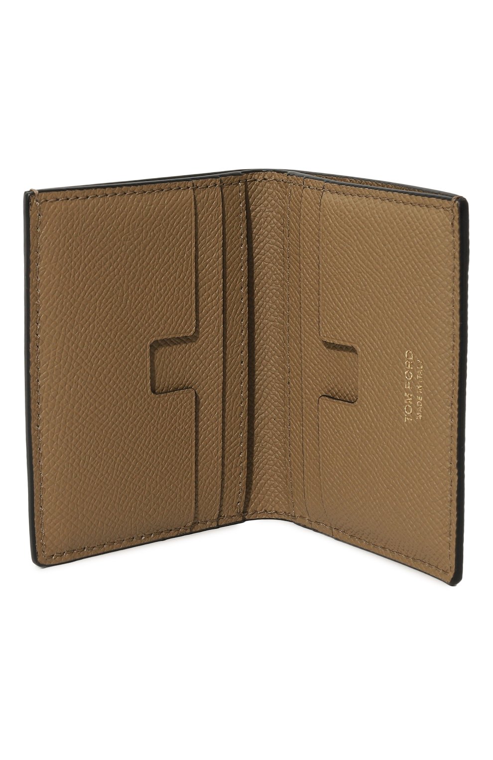 Кожаное портмоне TOM FORD бежевого цвета по цене 42700 руб., арт. YM279T/LCL081, фото 3 Кожаное портмоне TOM FORD, арт. YM279T/LCL081, фото 3