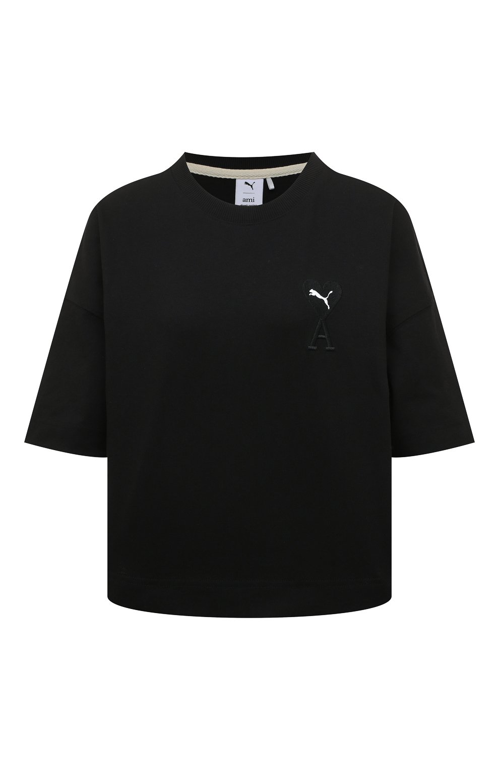 Хлопковая футболка puma x ami PUMA, арт. 53407301, фото 1