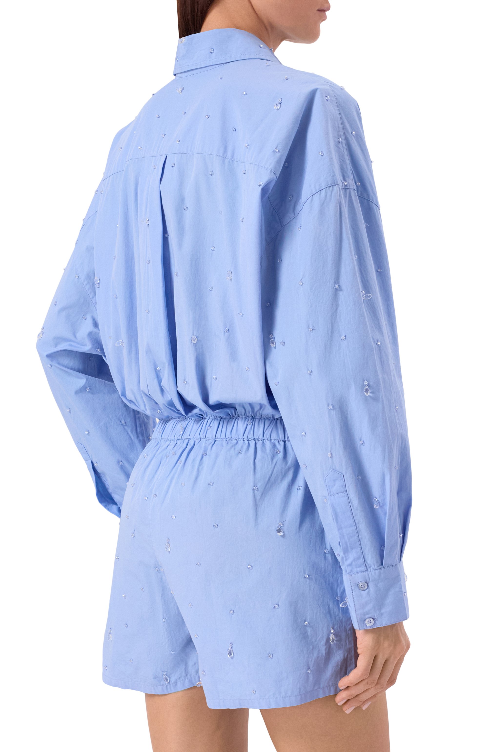 Хлопковый комбинезон с отделкой бисером GIUSEPPE DI MORABITO, арт. 06PSJP500R 16406, фото 3