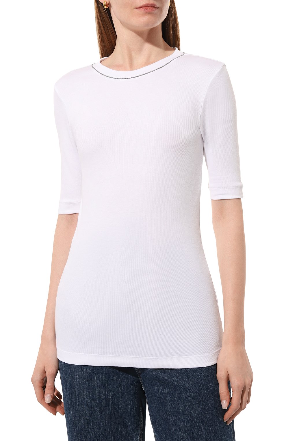 Хлопковый топ BRUNELLO CUCINELLI, арт. M0TC8BJ310, фото 3