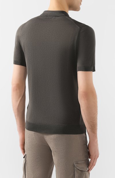 Шелковое поло ANDREA CAMPAGNA, арт. 43111/23503, фото 4