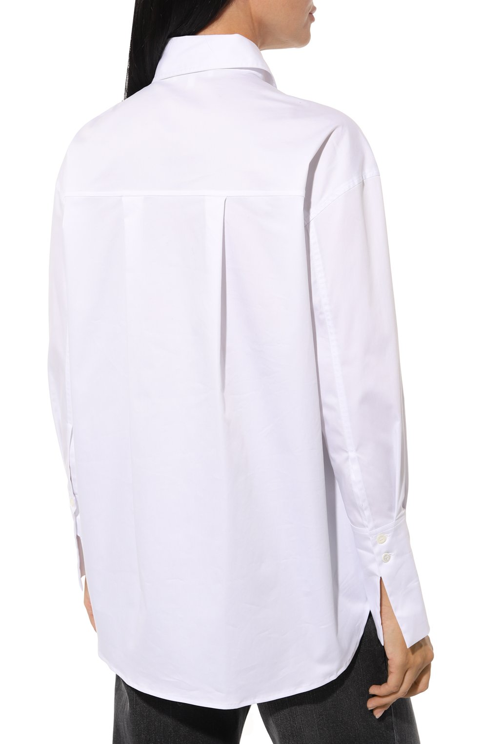 Рубашка PATRIZIA PEPE белого цвета по цене 31800 руб., арт. 8C0627_A303, фото 4 Рубашка PATRIZIA PEPE, арт. 8C0627_A303, фото 4