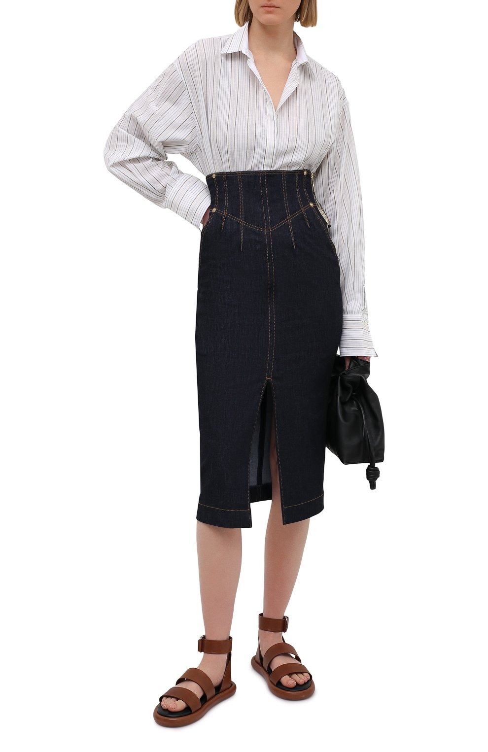 Джинсовая юбка VERSACE JEANS COUTURE, арт. A9HWA351-WDP851/ARH00, фото 2