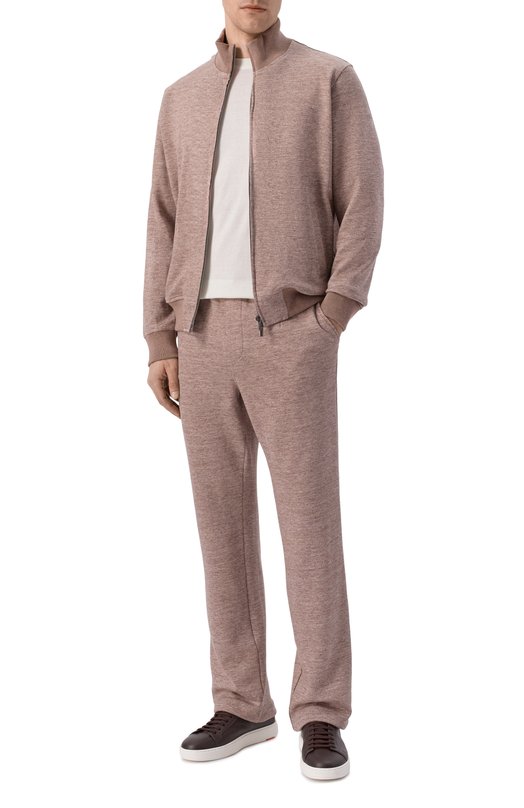 Толстовка изо льна и хлопка Andrea Campagna 20M466.ZQ00.CAMP. Коричневый  20M466.ZQ00.CAMP. Фото 2