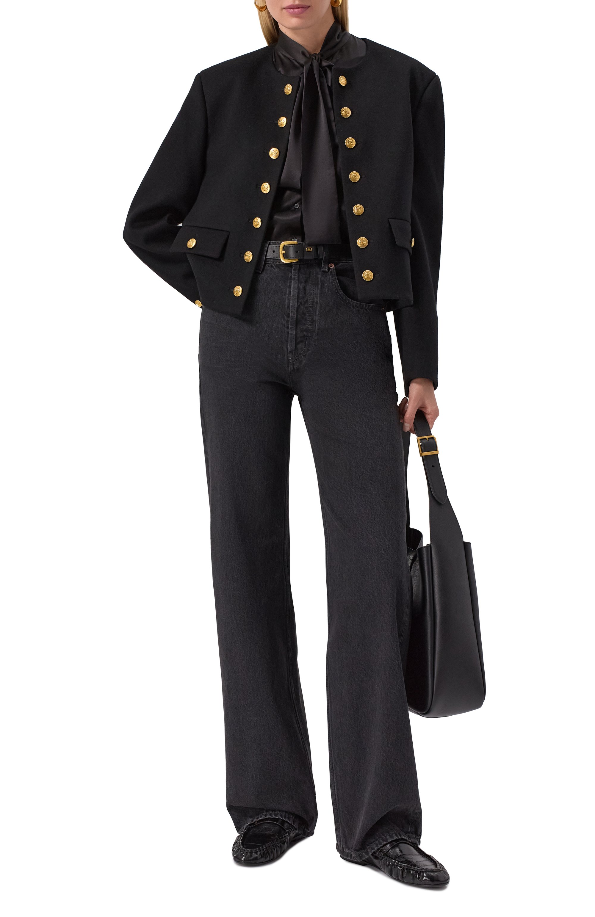 Кожаные сабо SAINT LAURENT, арт. 818928/0WXAF, фото 2