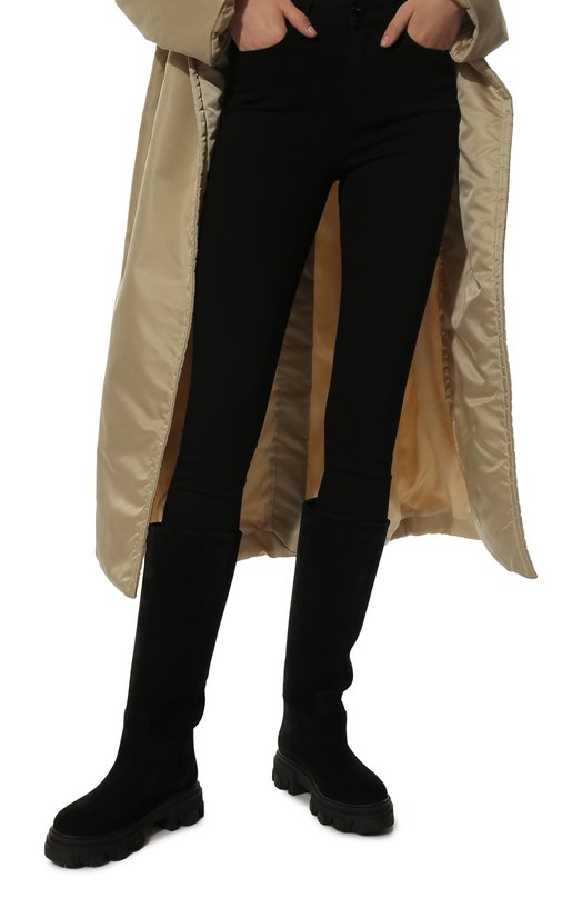 Замшевые сапоги Perni 07 GIABORGHINI Чёрный, фото 3