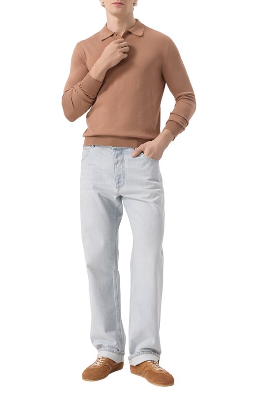 Замшевые кеды Dries Van Noten MS251/1503/126 Коричневый  MS251/1503/126 Фото 2