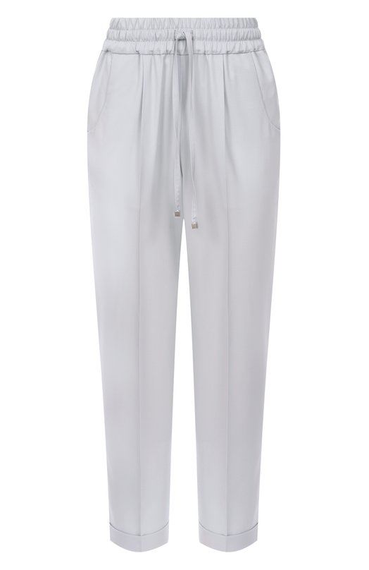 Шерстяные брюки Kiton D37102K0102473 Голубой D37102K0102473