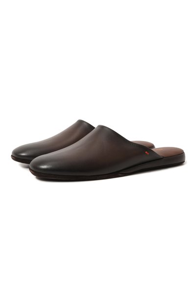 Кожаные домашние туфли SANTONI, арт. PMXXA1644XXX1CLBT50, фото 1
