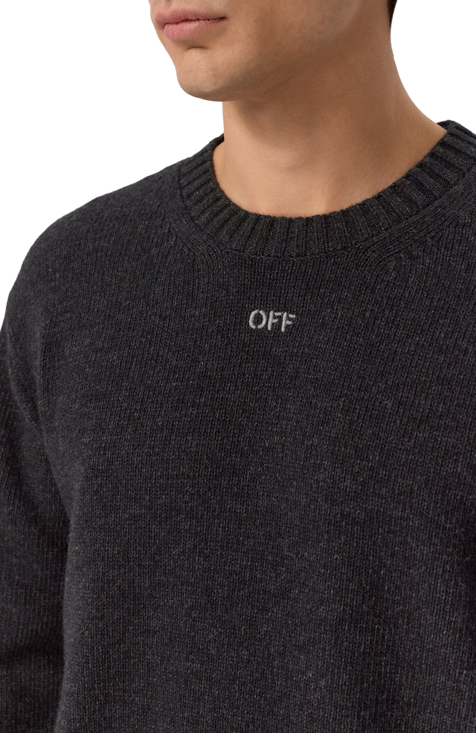 Шерстяной свитер OFF-WHITE, арт. 0MHE087F26KNI0020, фото 5