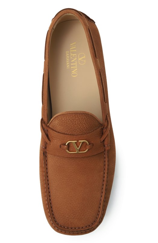 Мокасины Driver Fastaway из нубука Valentino 7Y2S0K98/AAH Коричневый  7Y2S0K98/AAH Фото 6