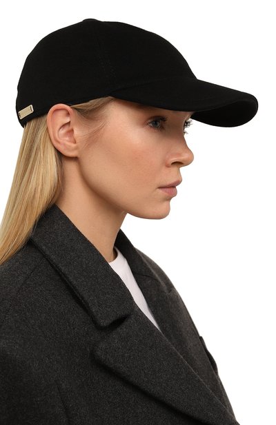 Бейсболка из шерсти и кашемира MANZONI24, арт. 22M405-DB1, фото 2