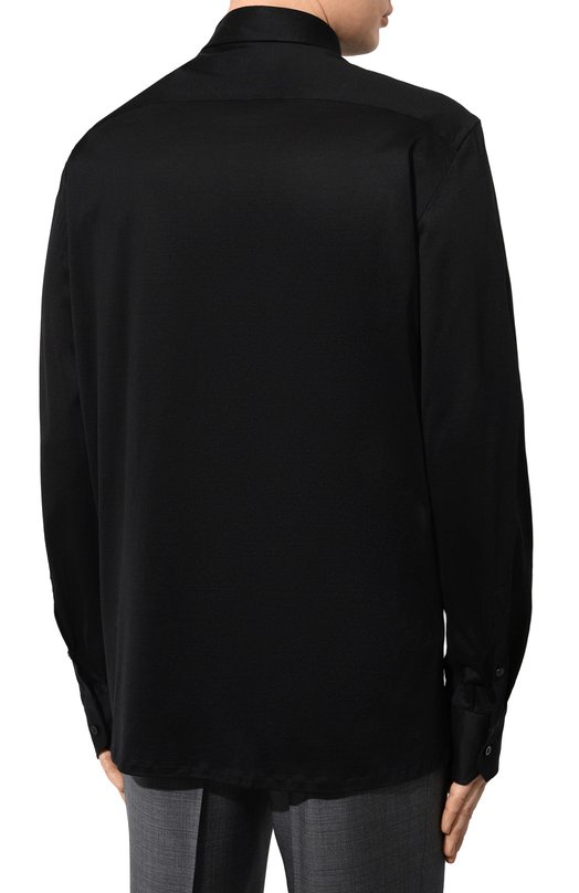 Хлопковая рубашка Stefano Ricci CJ006948/TE1852 Чёрный  CJ006948/TE1852 Фото 4