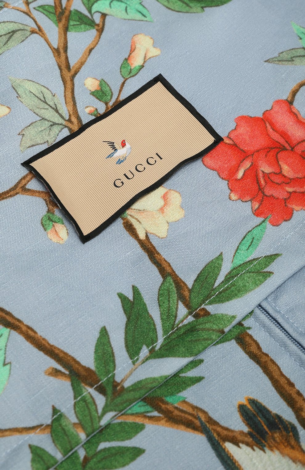Льняной кофр GUCCI разноцветного цвета по цене 99360 руб., арт. 662298 2Z9AG, фото 4 Льняной кофр GUCCI, арт. 662298 2Z9AG, фото 4