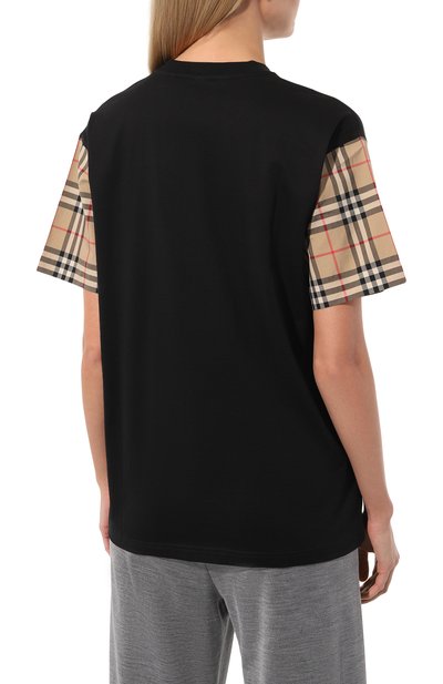 Хлопковая футболка BURBERRY, арт. 8043057, фото 4