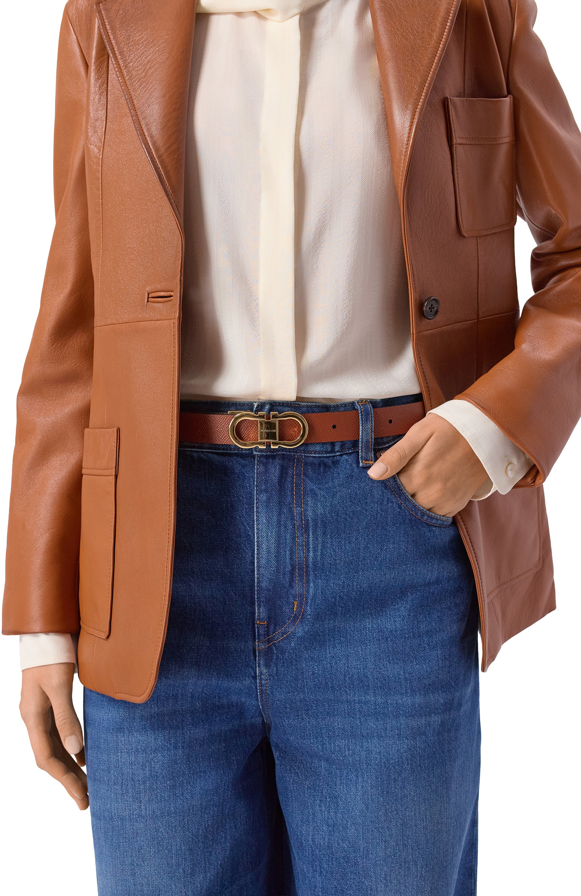 Двусторонний ремень FERRAGAMO, арт. 230294/780407, фото 3