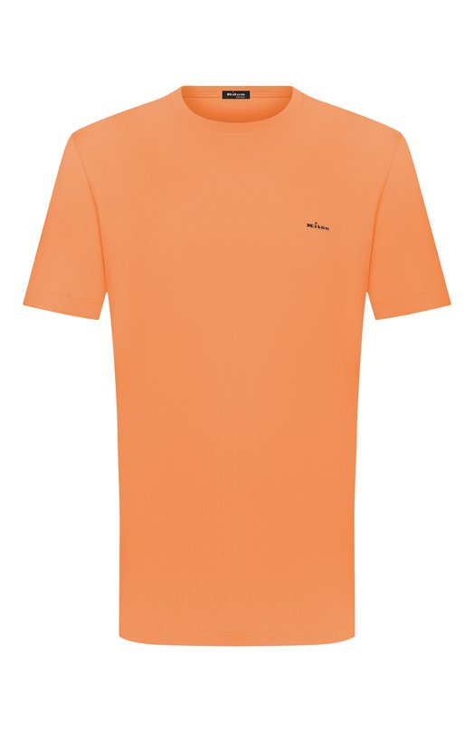 Хлопковая футболка Kiton UMK0891 Оранжевый UMK0891