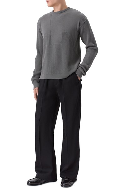 Шерстяные брюки RICK OWENS черного цвета по цене 108000 руб., арт. RU01F2378/WT, фото 2 Шерстяные брюки RICK OWENS, арт. RU01F2378/WT, фото 2