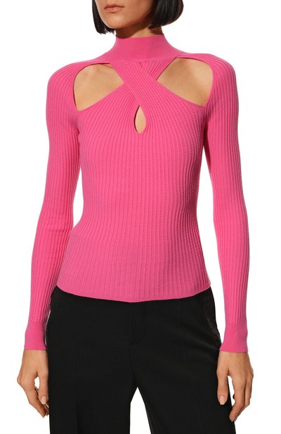 Водолазка из вискозы MSGM, арт. 3341MDM138 227768, фото 3