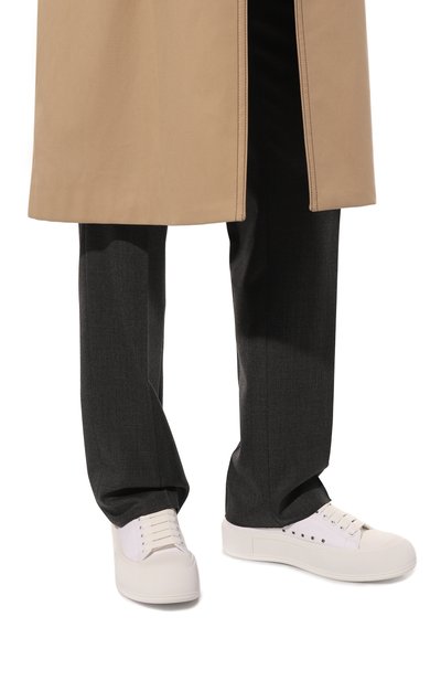 Текстильные кеды deck plimsoll ALEXANDER MCQUEEN, арт. 654594 W4MV7, фото 3