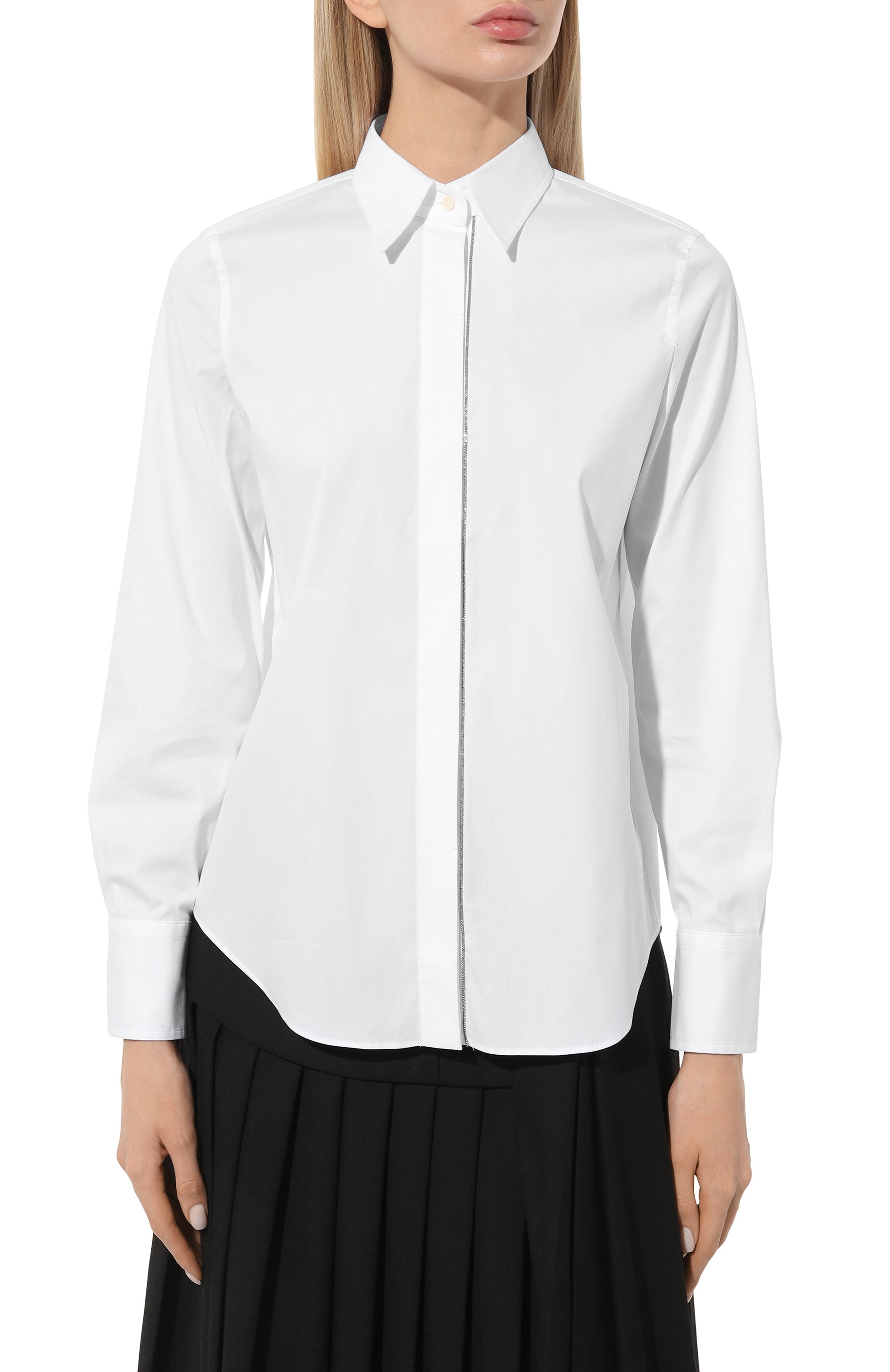 Хлопковая рубашка BRUNELLO CUCINELLI, арт. M0091MA626, фото 3