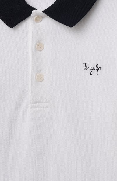 Хлопковое поло IL GUFO, арт. P25PC067M0095/2A-4A, фото 3