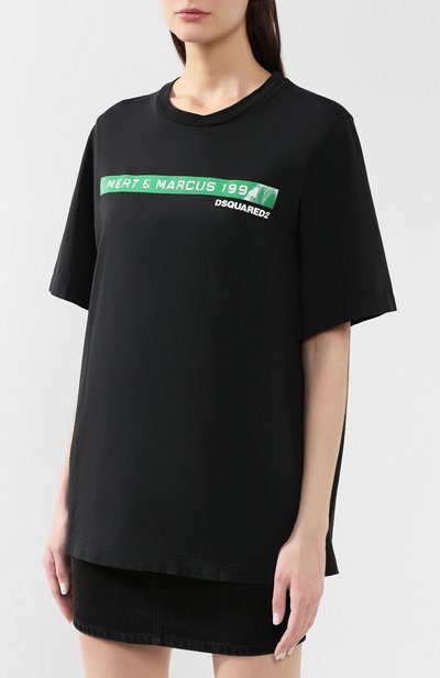 Футболка mert & marcus 1994 DSQUARED2 черного цвета по цене 38100 руб., арт. S73GC0229/S20694, фото 3 Футболка mert & marcus 1994 DSQUARED2, арт. S73GC0229/S20694, фото 3
