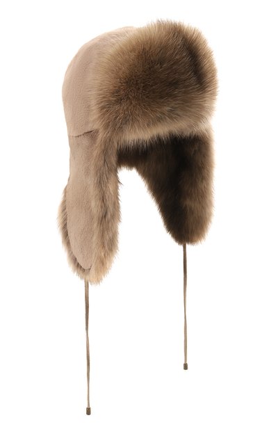 Женская меховая шапка-ушанка из норки и соболя VICTORIA KUSENKOVA, арт. 091913694094