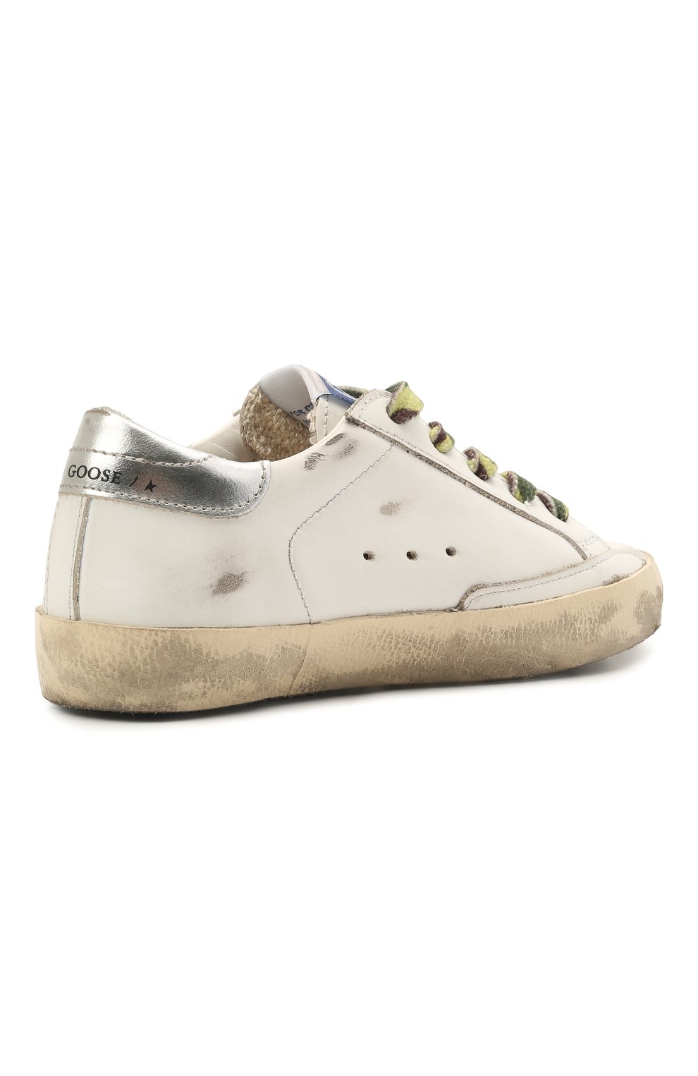 Кожаные кеды superstar GOLDEN GOOSE DELUXE BRAND, арт. GYF00101.F001157, ф ото 3
