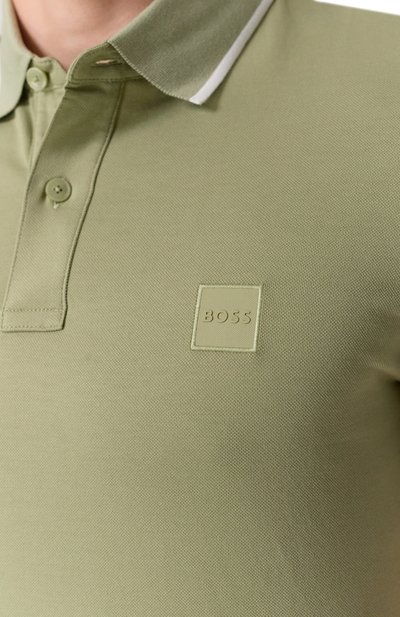 Хлопковое поло BOSS ORANGE, арт. 50507699, фото 5