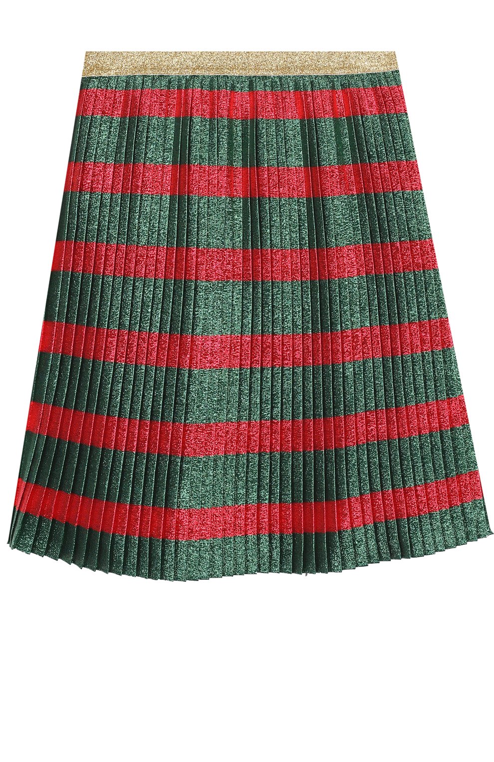 Плиссированная юбка с принтом и металлизированной отделкой GUCCI, арт. 465932/ZB363, фото 1