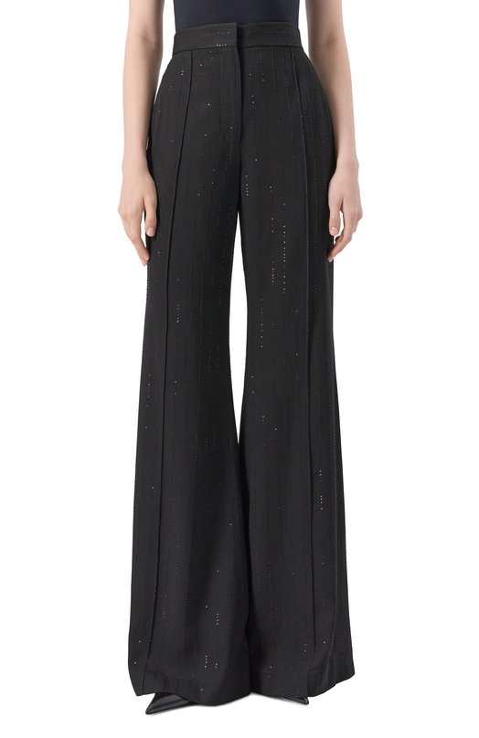 Брюки из вискозы Elie Saab P0131NP25/CD019 Чёрный  P0131NP25/CD019 Фото 3