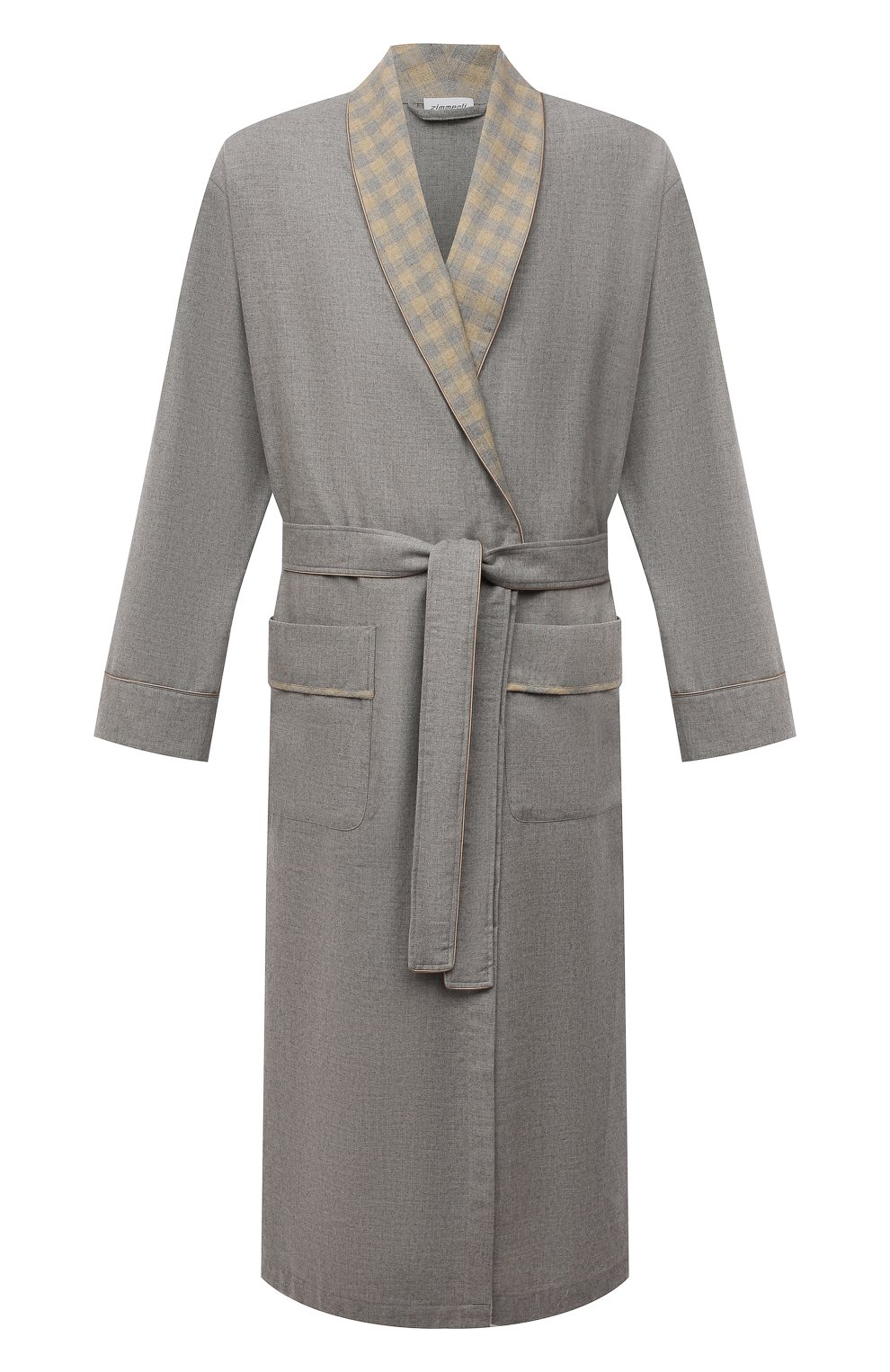 Халат из хлопка и шерсти ZIMMERLI, арт. 4600-75143, фото 1