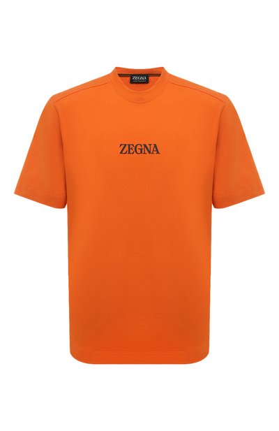 Мужская хлопковая футболка ZEGNA, арт. UD364A7/D777