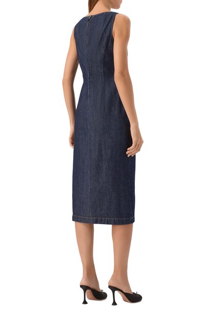 Джинсовое платье DRIES VAN NOTEN синего цвета по цене 92300 руб., арт. 131010/4402, фото 3 Джинсовое платье DRIES VAN NOTEN, арт. 131010/4402, фото 3