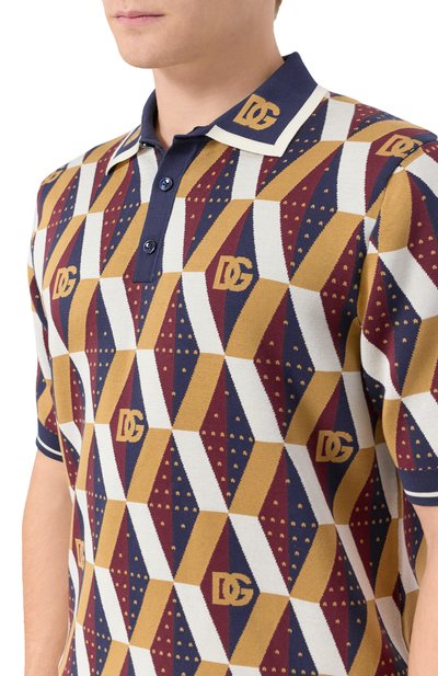 Шелковое поло DOLCE & GABBANA, арт. GXZ15T/JBSN1, фото 5