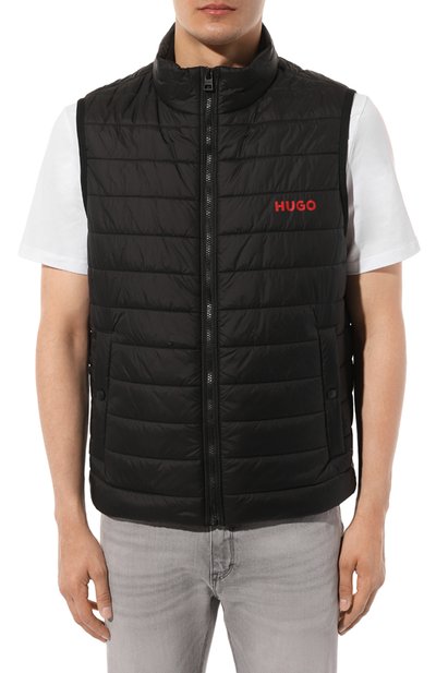 Утепленный жилет HUGO черного цвета по цене 23900 руб., арт. 50468742, фото 3 Утепленный жилет HUGO, арт. 50468742, фото 3