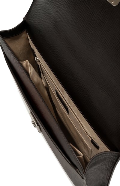 Портфель SANTONI темно-коричневого цвета по цене 207000 руб., арт. UFBBA1992F0-ATU6T53, фото 5 Портфель SANTONI, арт. UFBBA1992F0-ATU6T53, фото 5