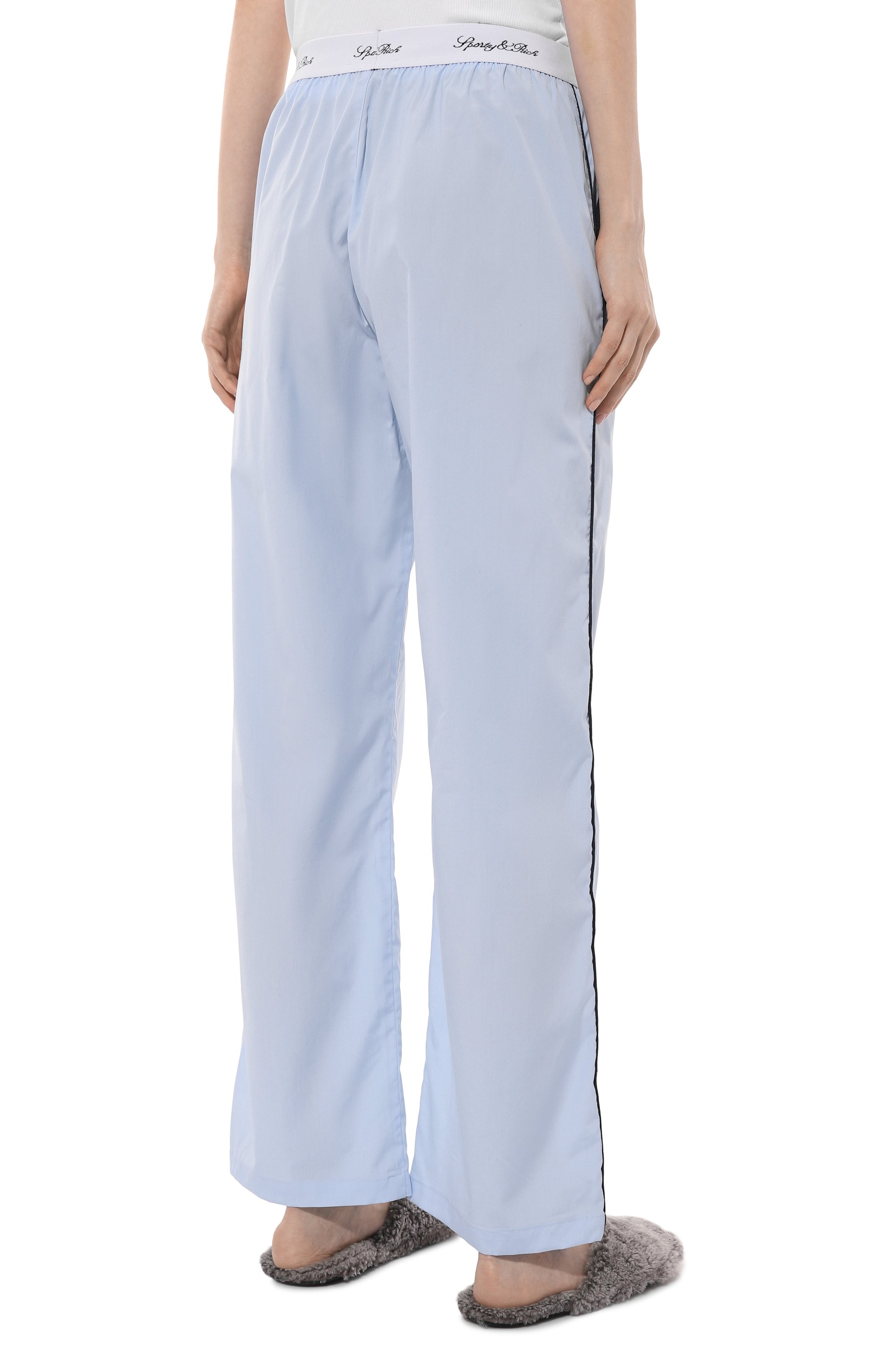 Хлопковые брюки SPORTY AND RICH, арт. PA010516313BL50, фото 4