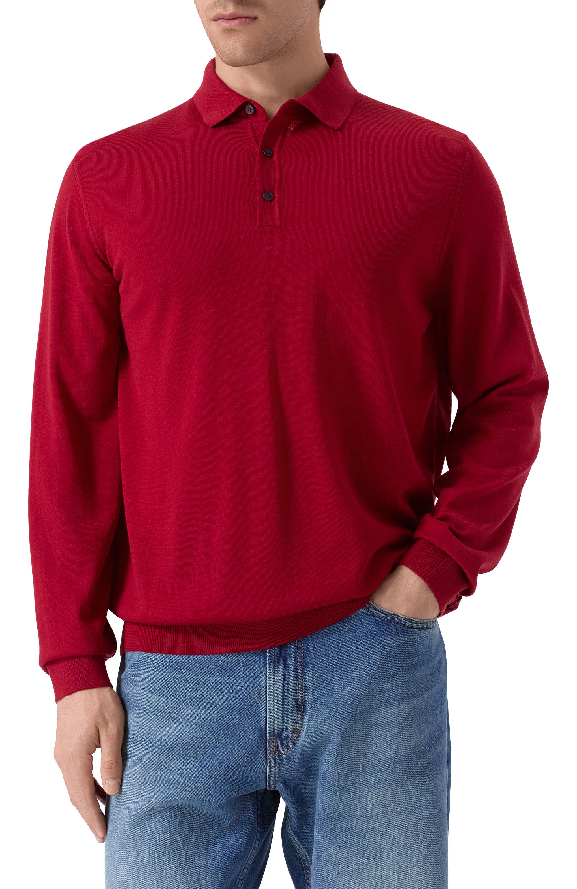 Шерстяное поло BOSS, арт. 50476355, фото 3