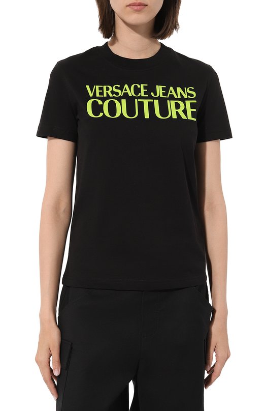 фото Хлопковая футболка versace jeans couture